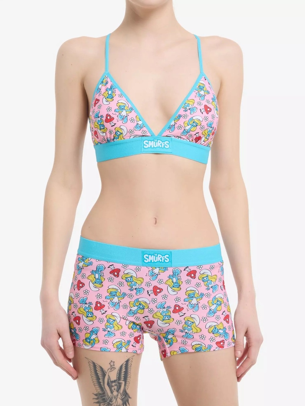 The Smurfs Smurfette Bra & Boyshort Panty Set Size M